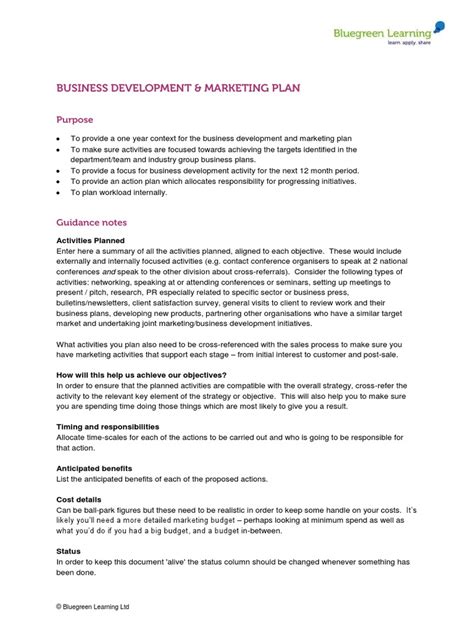 Marketing Business Development Plan | PDF | Marketing | Business Economics