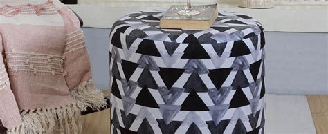 Shadowkart Ottoman Stool for Living Room | Metal Pouffes for Sitting ...