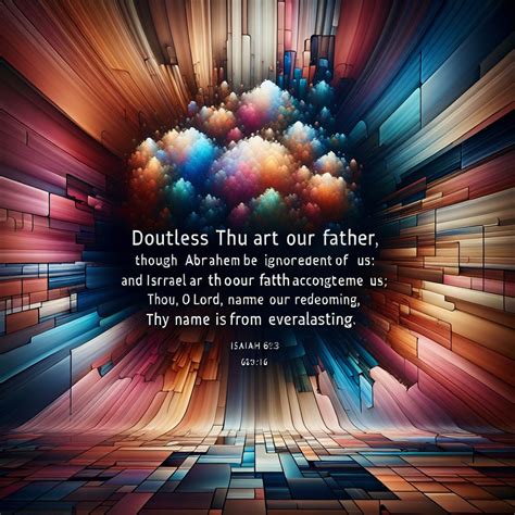 What does Isaiah 63:16 mean? | Bible Art