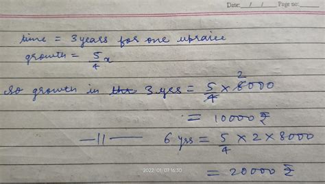 In a savings scheme, the amount becomes 5/4 times of itself after every ...