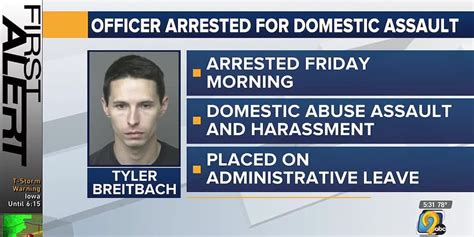 Dubuque police officer arrested for domestic assault : r/ArrestStories
