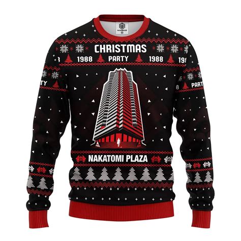 Die Hard Nakatomi Plaza Ugly Christmas Sweater - RobinPlaceFabrics