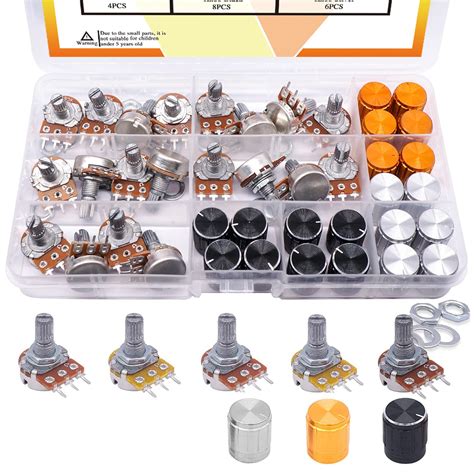 Taiss Potentiometer Kit - 20PCS Assortment B1K 2K 5K India | Ubuy