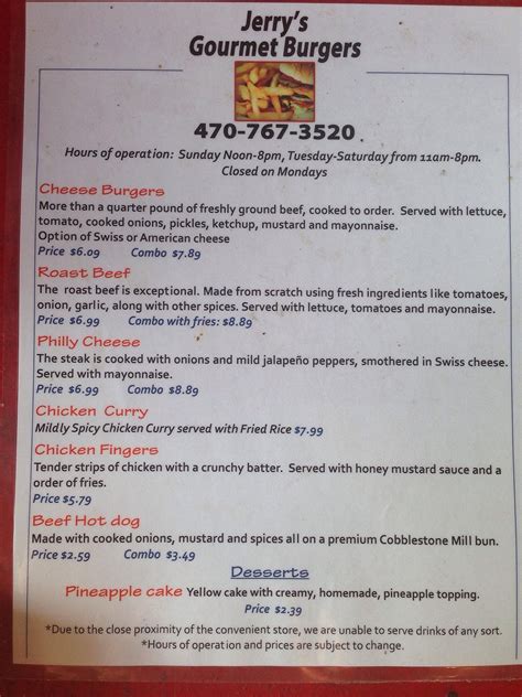 JERRY'S GOURMET BURGERS, Villa Rica - Photos & Restaurant Reviews ...