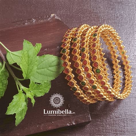 Kemp Matte Bridal Bangles 2*4 – LumibellaFashion