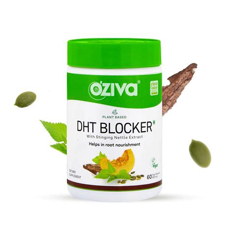 Oziva Plant Based DHT Blocker 60 Capsules - Cureka