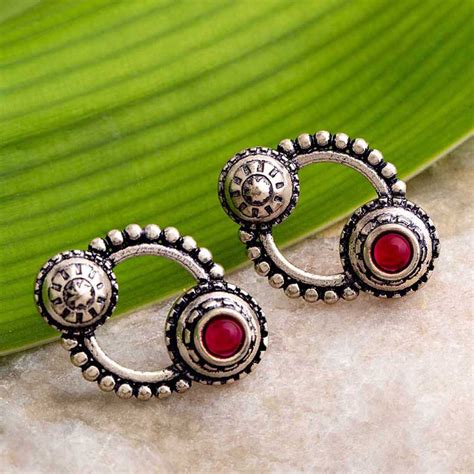 Abhira Ethnic Hoop Earrings – VOYLLA