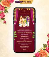 Parojan Ceremony Invitation Card | Traditional Hindu Baby Girl Ritual ...