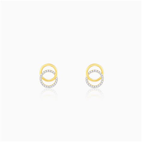 Gold Radiant Orbit Lab Diamond Earrings – GIVA Jewellery
