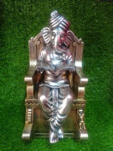 malikint Metallic Finish Ganesha Ganpati JI Reading Ramayana Book ...