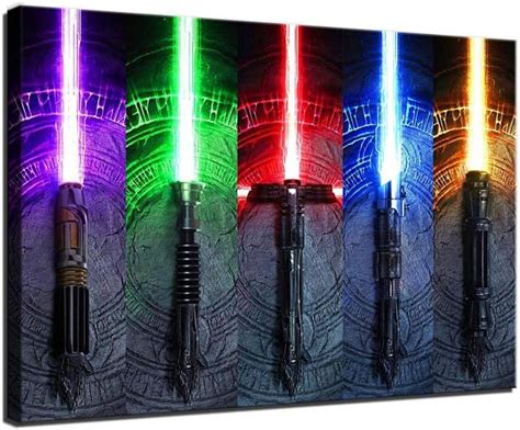JLArt Star Wars Force Lightsaber Poster Canvas Painting India | Ubuy