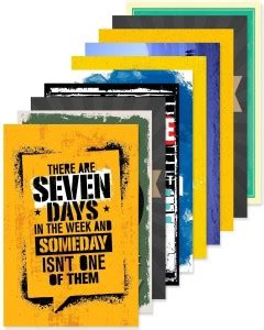 Quote and Motivational Poster Set of 10 (Size 45 x 30 cm )d95 Paper ...