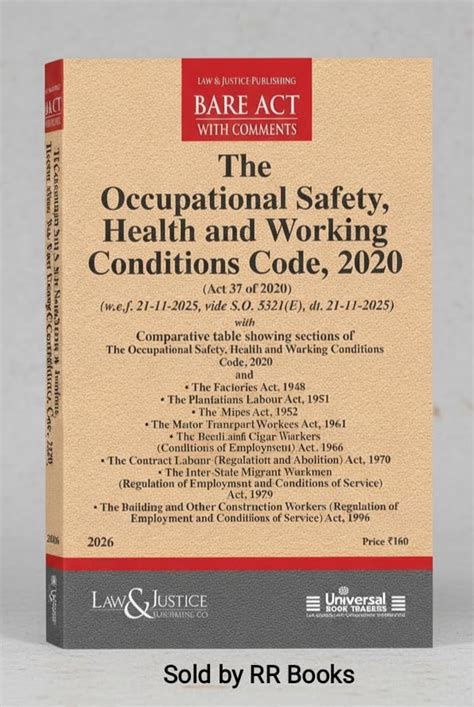 Buy Occupational Safety, Health & Working Conditions Code 2020 – Latest ...