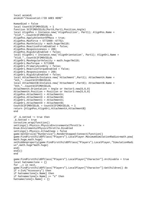 R6 Animation GUI Script 的图像结果