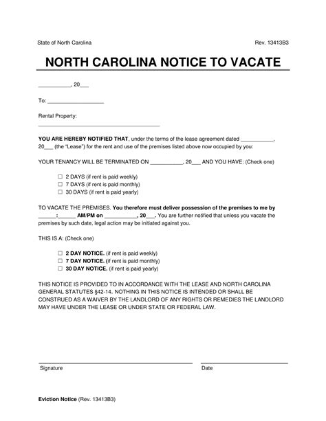 Free Printable 30 Day Notice To Landlord - Totally Free Printables