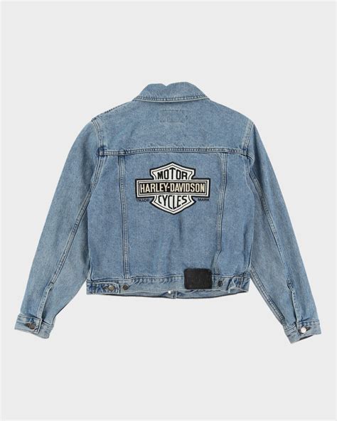 00s Harley Davidson Denim Jacket With Embroidery - S – Rokit