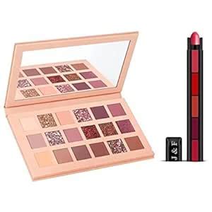 Buy 18 Color pigmented Eyeshadow Palette With 5 in 1 red Edtion Pop Up ...