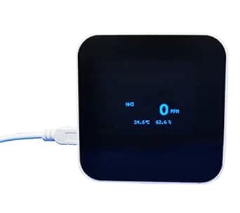 Desktop NH3 Gas Monitor Ammonia Meter Tester Detector with Visual and ...