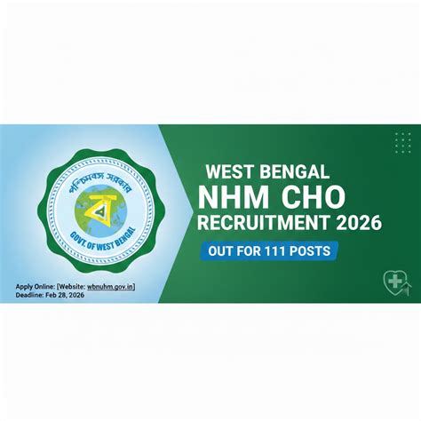 West Bengal NHM CHO Exam Date 2026, Check Expected Date And Other Details