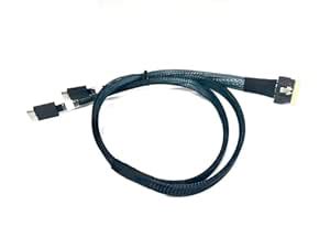 Micro SATA Cables | SlimSAS 8i to Dual Oculink 4i Cable - 60 CM for ...
