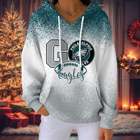 Philadelphia Eagles Women Hooded Sweater - Nousty