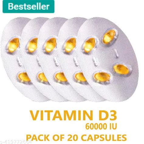 Vitamin D3 Capsule for boosting immunity, Healthy bones and Strong mus ...