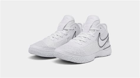 All White Lebron James Shoes