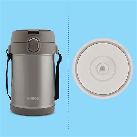 Borosil Spare Main Container Lid White For Carryme Lunch Box