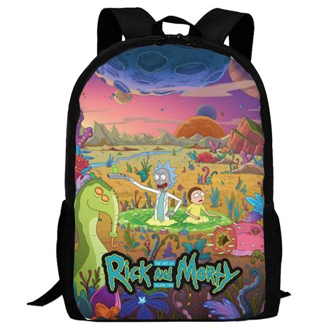 Rick And Morty Backpack,3d Print Laptop Backpack Lightweight Casual ...