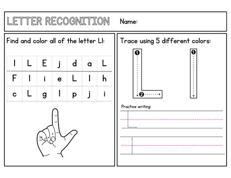 Letter Recognition Worksheets - Planning Playtime - Worksheets Library