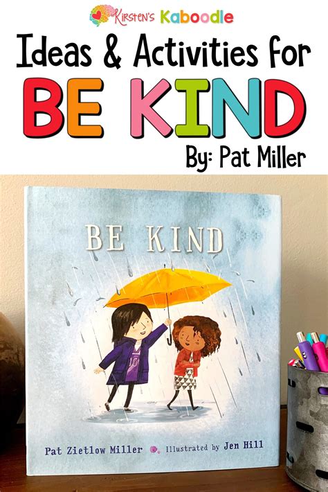 Be Kind Book Activities | Kindness activities, Books about kindness ...