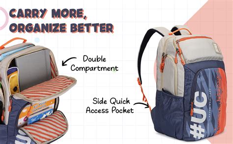 uppercase 33L Campus 04 | School Bag | Double Compartment with Top ...