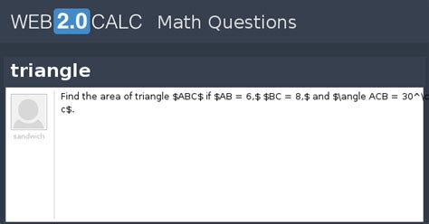 View question - triangle