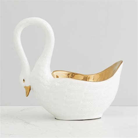 Buy Regina Metal Swan-Shaped Potpourri Bowl from Home Centre at just ...