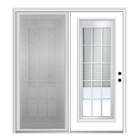 MMI DOOR Internal Mini Blinds 64-in x 80-in x 4-9/16-in Jamb Primed ...