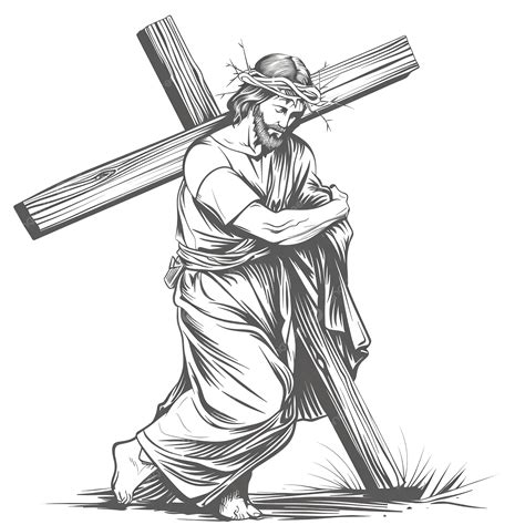 Jesus Carry Cross Clipart