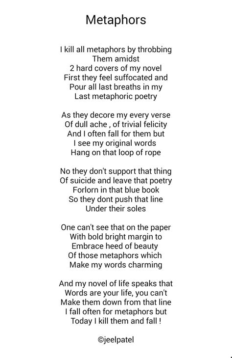 Metaphor Poems About Life