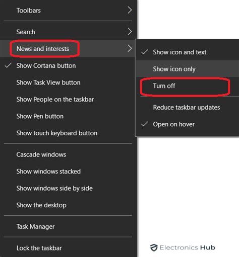 Taskbar Weather Widget Turn Off 的图像结果