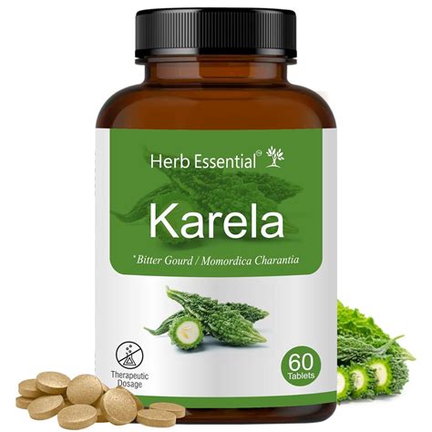 Buy Herb Essential Karela 500 mg, 60 Tablets – Rich in Antioxidants ...