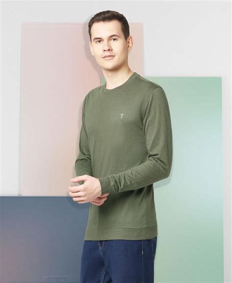 Buy Men Full Sleeve Olive and Orange PO2 Sweatshirt Type T Shirt : TT ...