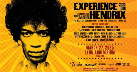 2025 Experience Hendrix Tour, Lynn Auditorium, 27 March 2025 | AllEvents