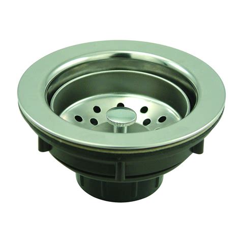 Kingston Brass BSP1019 Gourmetier Basket Strainer, 4-1/2-Inch, Polished ...