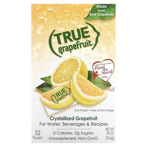 True Citrus, True Grapefruit, Crystallized Grapefruit, Unsweetened, 32 ...