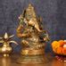 Superfine Brass Ganesha Idol Statue Murti - 12" Antique Bronze Finish ...