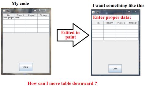 How to Make a Table in Java 的图像结果