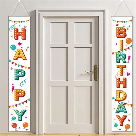 Buy YOZO Happy Birthday Party Porch Banner Decorations- 71"x12" Durable ...