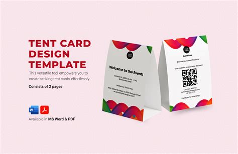 Event Tent Template Tent Card Templates & Table Talker Templates