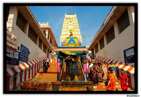 go2india.in : View from steps of main entrance of Dwaraka Tirumala