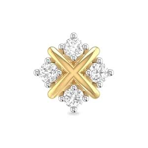 Buy MUSHANITE Arielle Gold Plated 925 Sterling Silver 0.49 gm Nosepin ...