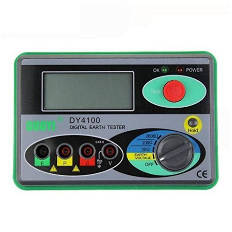 Jian Ya Na Dy4100 Grounding Resistance Tester Digital Earthing Meter ...